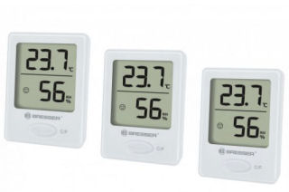 Bresser Digitales Thermometer Hygrometer 3er-Set