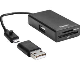 Hama 2K054141 USB 2.0 OTG-Hub und Kartenleser