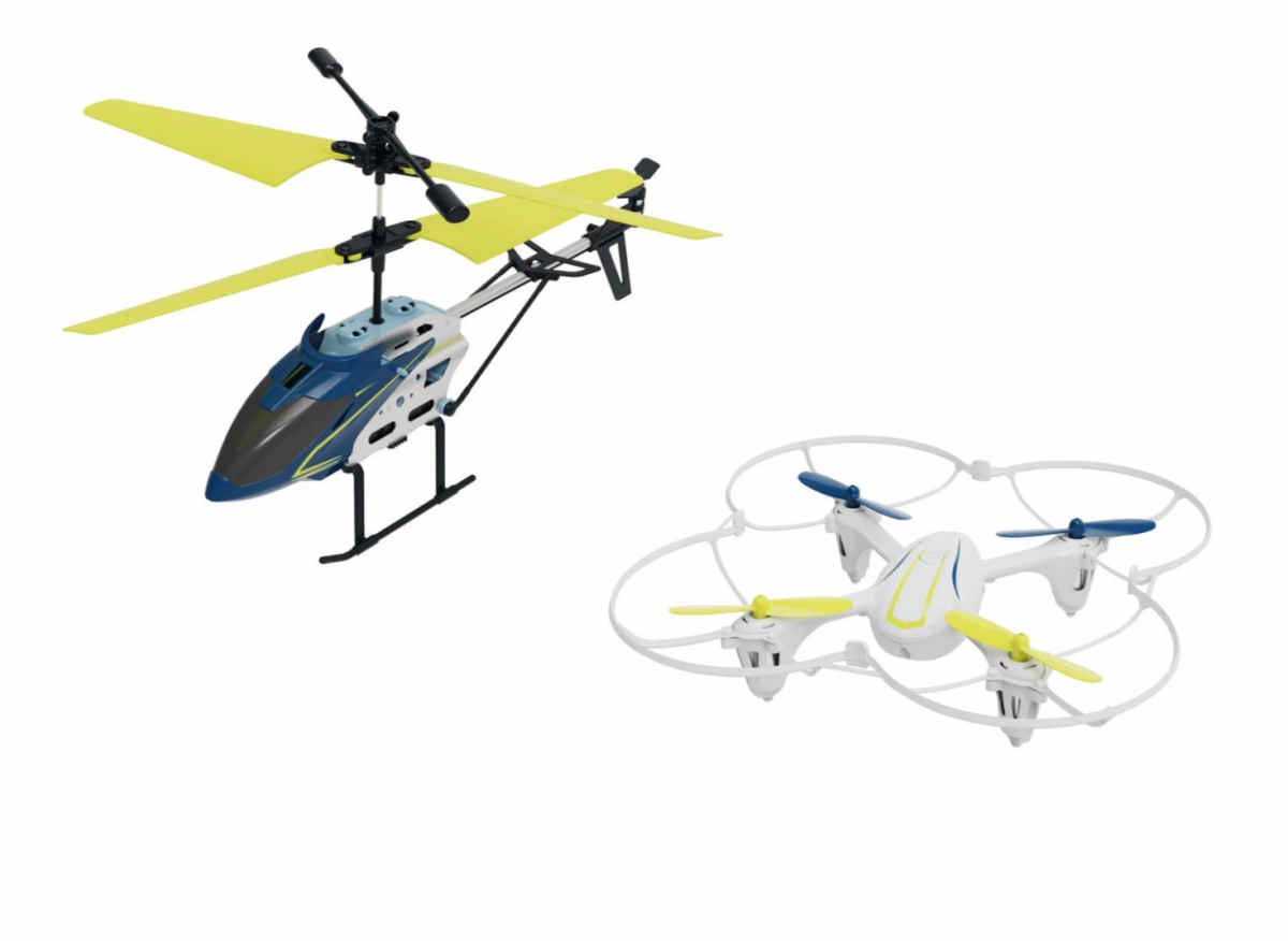 Helikopter und Quadrocopter