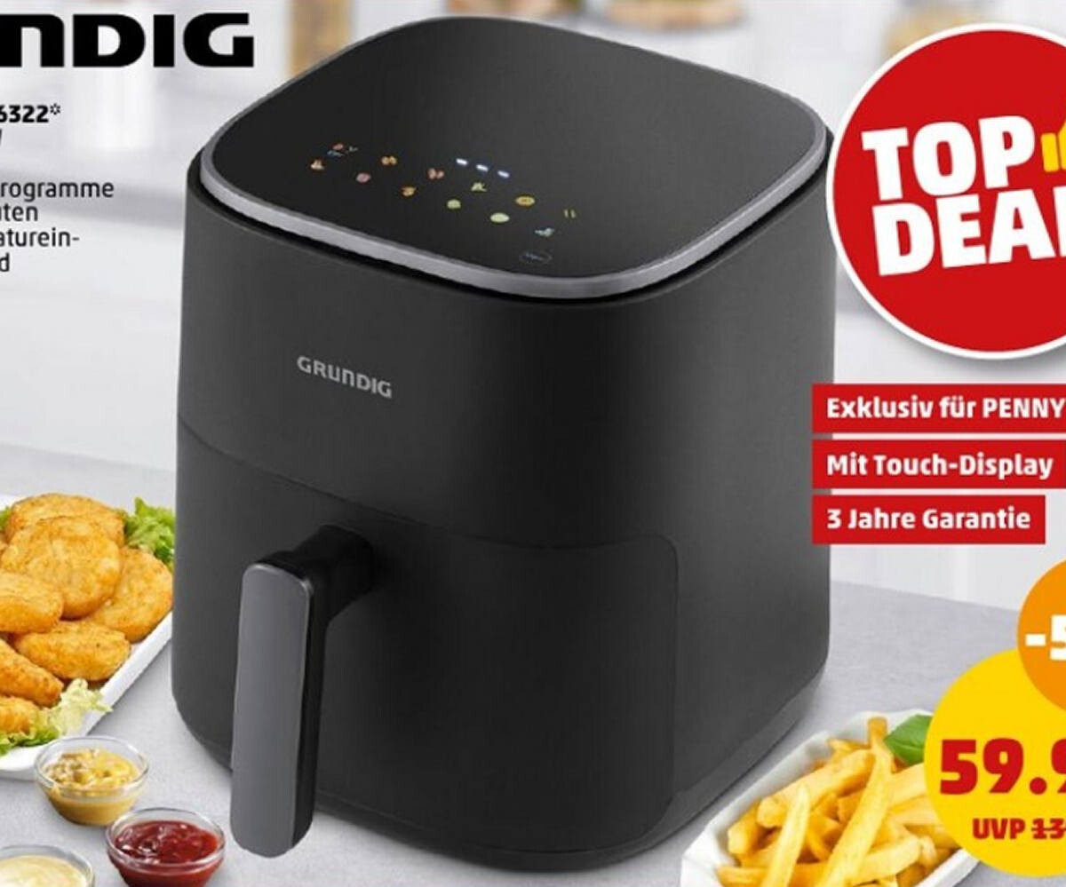 Penny: Grundig FRY6322 Heißluftfritteuse im Angebot ab 29.2.2024